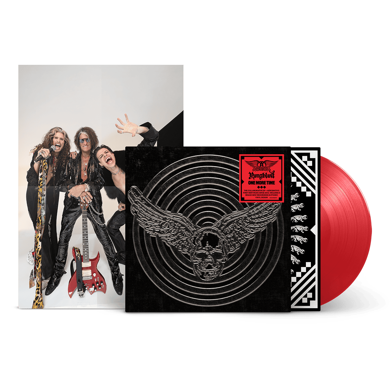 AEROSMITH & YUNGBLUD – One More Time Red Vinyl (Aerosmith Store Exclusive)