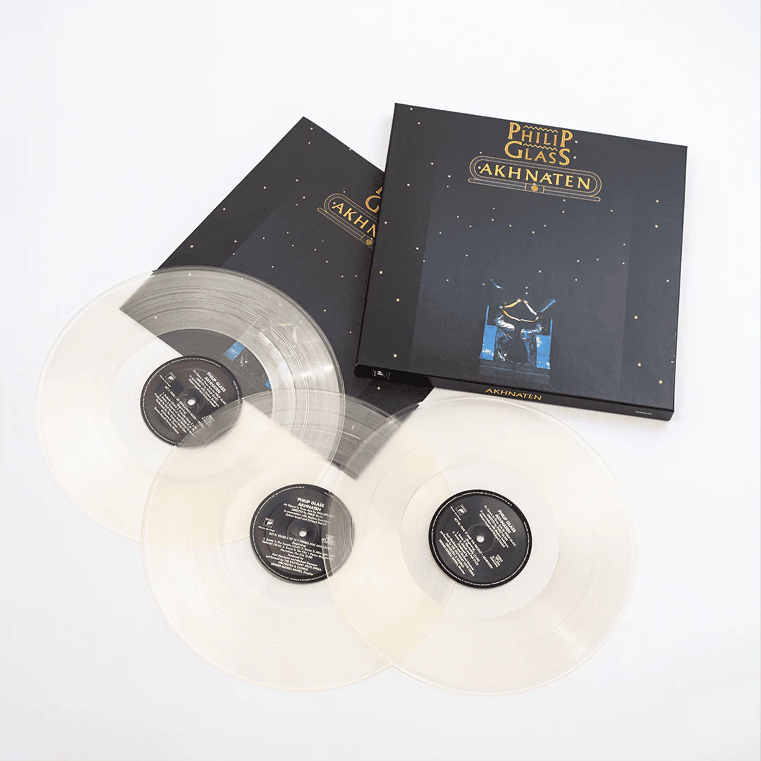 Akhnaten: Deluxe Crystal Clear Vinyl 3LP Box Set