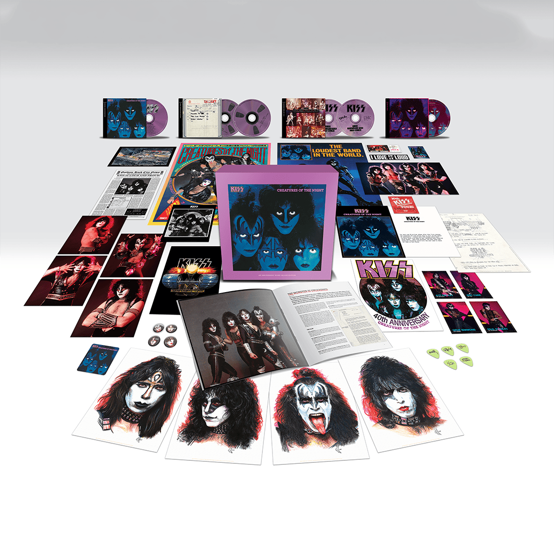 Creatures Of The Night – 40th Anniversary Edition: Super Deluxe 5CD + BluRay Box Set