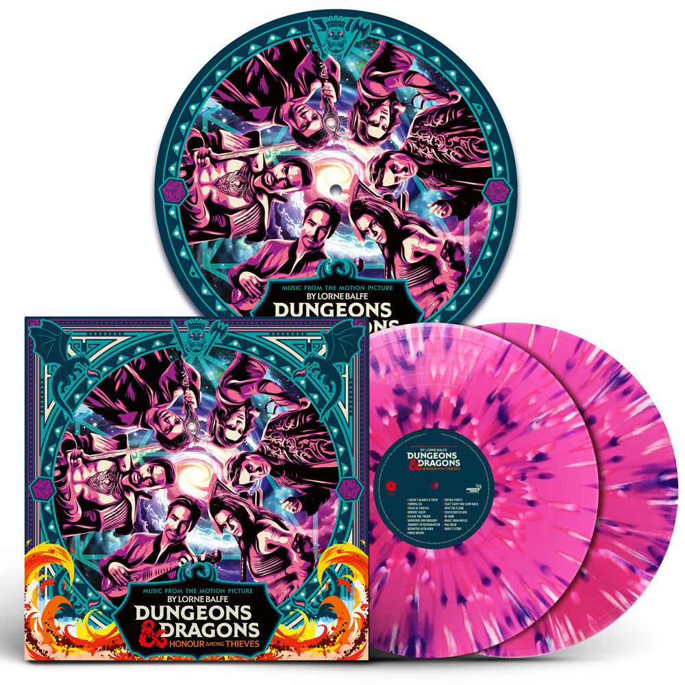 Dungeons & Dragons – Honor Among Thieves (OST): Exclusive Signed Pink Splatter Vinyl LP + Slipmat
