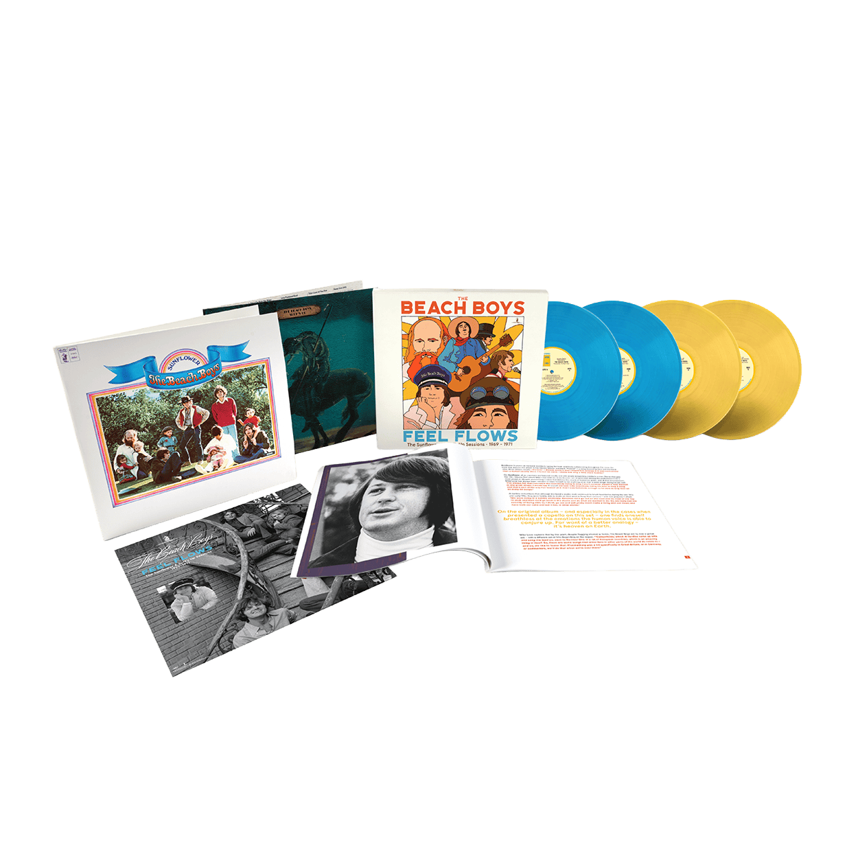 Feel Flows – The Sunflower & Surf’s Up Sessions 1969-1971: Exclusive Translucent Blue + Yellow Vinyl Box Set 4LP