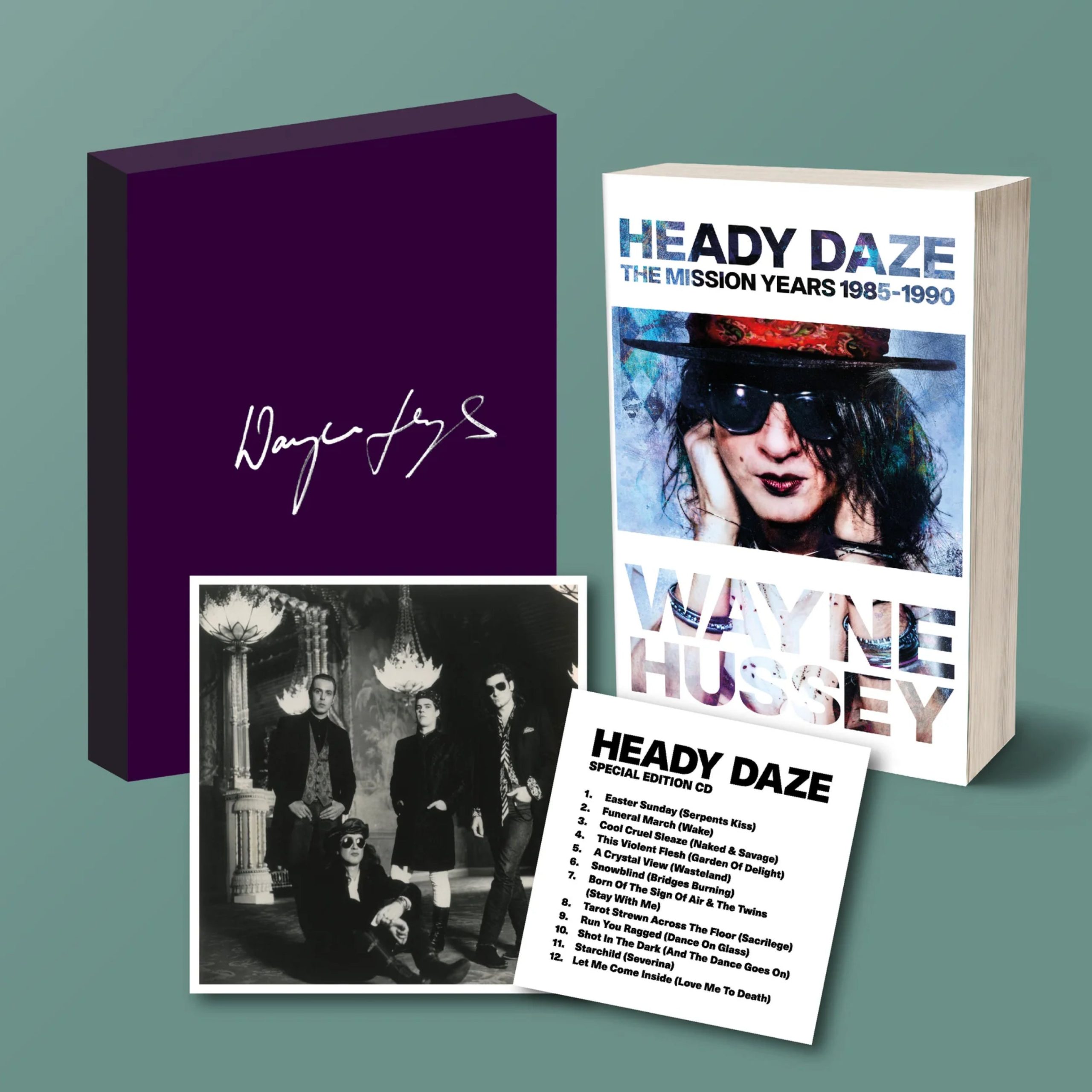 Heady Daze – The Mission Years 1985—1990: Signed Special Edition Hardback Book
