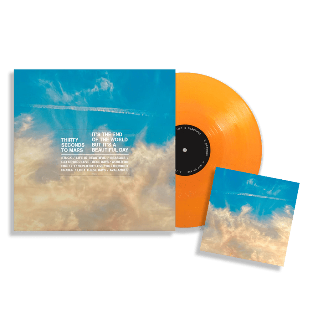 It’s The End Of The World But It’s A Beautiful Day: Opaque Orange Vinyl LP + Signed Art Card