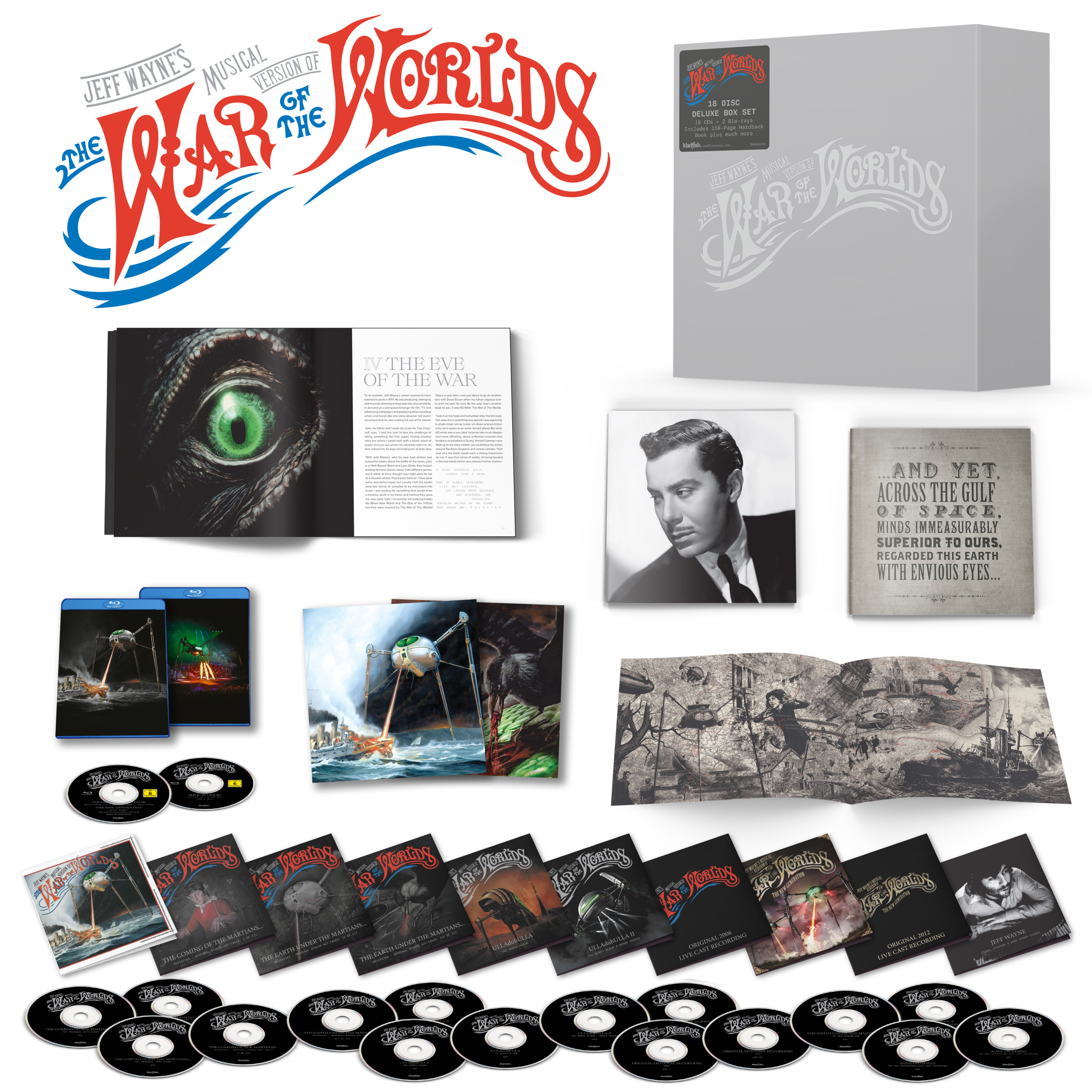 Jeff Wayne’s Musical Version of the War of the Worlds (The Deluxe Collectors’ Edition): 18 Disc & Book Box Set