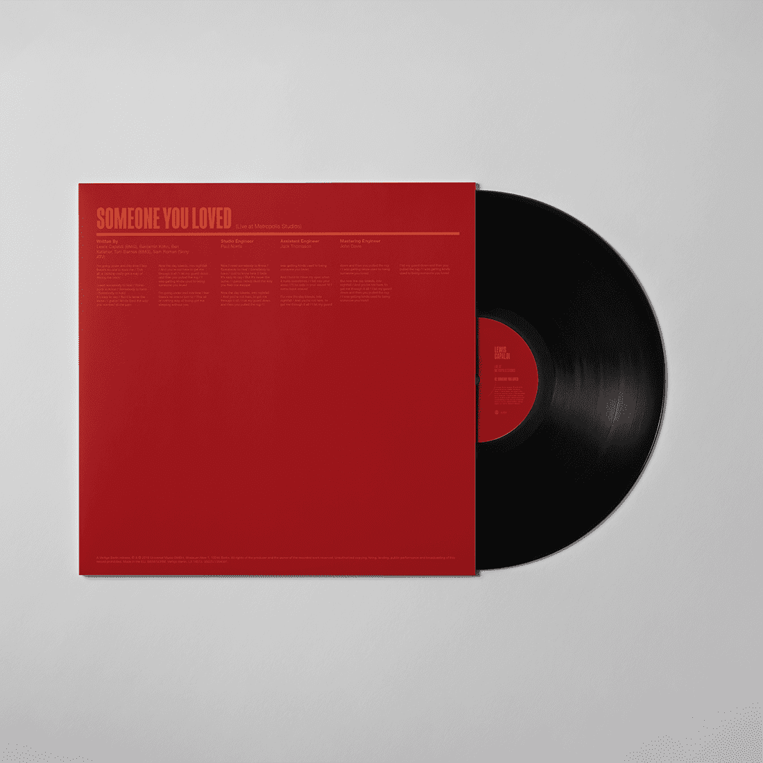 Lewis Limited Edition 10″ SYL / Bruises – Live From Metropolis Studios