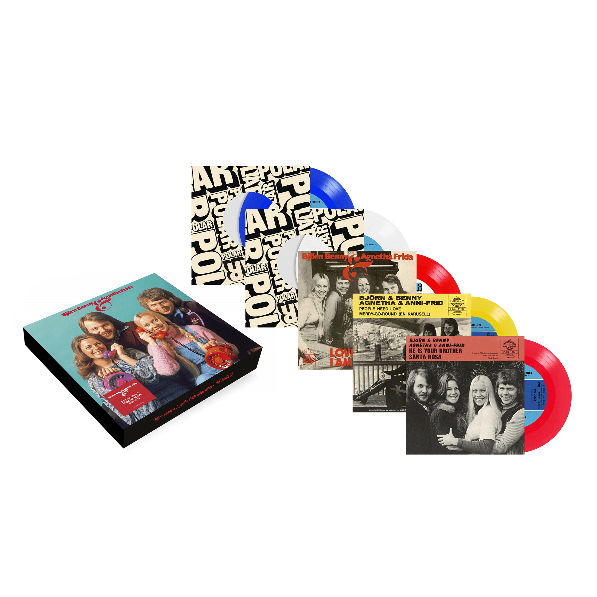 Ring Ring (50th Anniversary): Exclusive 5 x 7″ Colour Vinyl Box Set