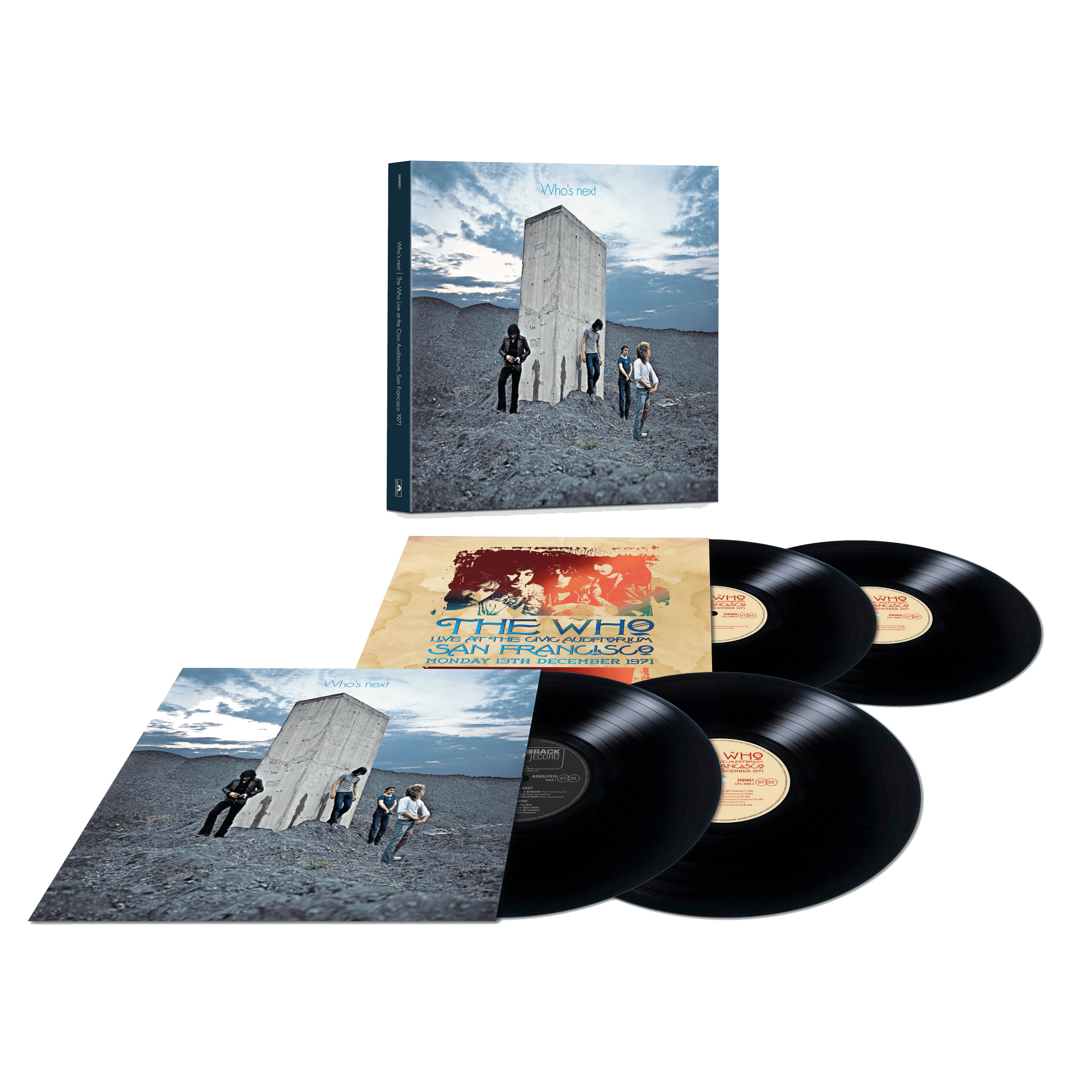 Who’s Next – 50th Anniversary + 1971 San Francisco Live:  Vinyl 4LP